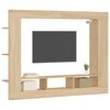vidaXL TV omarica sonoma hrast 152x22x113 cm inženirski les