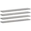 vidaXL Stenske police 4 kosi siva sonoma 60x10x1,5 cm inženirski les