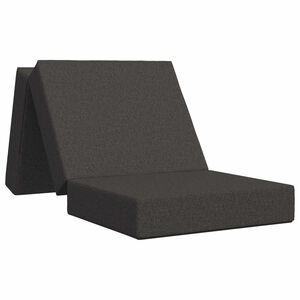 vidaXL Zložljiv kavč postelja 75 x 67 x 45 cm Temno siva