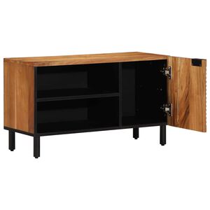 vidaXL TV omarica s polico Rjava 80 x 33 x 46 cm Masiven les manga