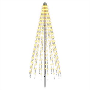 vidaXL LED božično drevesce EKENAS 165 cm 270 LED Toplo bela elezo