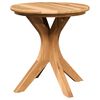 vidaXL Stranska miza Rjava 40 x 40 x 41 cm Trden tikov les