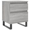 vidaXL Nočna omarica siva sonoma 40x35x50 cm inženirski les