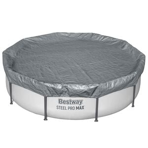 Bestway Pokrov za bazen &Oslash;3,05 m Okrogla Poliester Siva