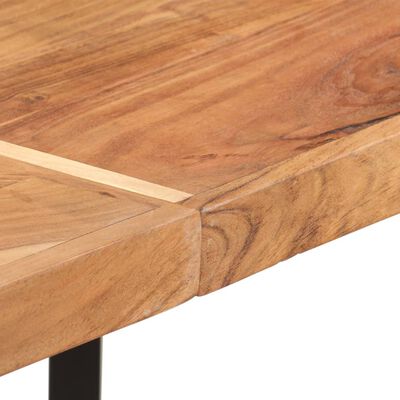 vidaXL Barska miza 150x70x107 cm trden akacijev les in železo