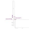 vidaXL Box spring postelja z vzmetnico siva 140x190 cm umetno usnje