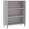 vidaXL Omarica s policami siva sonoma 69,5x32,5x90 cm inženirski les
