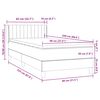 vidaXL Box spring postelja z vzmetnico temno zelena 80x220 cm žamet