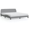 vidaXL Posteljni okvir Dover svetlo siv 180x200 cm blago