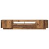 vidaXL TV omarica z LED starinski les 200x35x40 cm inženirski les