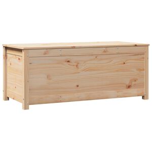 vidaXL &Scaron;katla za shranjevanje 110x50x45,5 cm trdna borovina