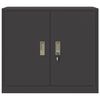 vidaXL Omarica za shranjevanje Črna 80 x 40 x 70 cm Jeklo