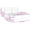 vidaXL Konstrukcija postelje z vzglavjem Dimljeni oreh 180 x 200 cm