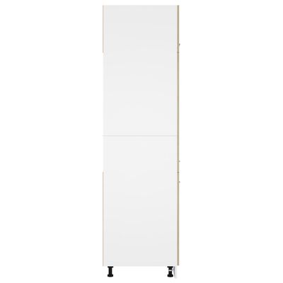 vidaXL Omara za hladilnik sonoma hrast 60x57x207 cm iverna plošča