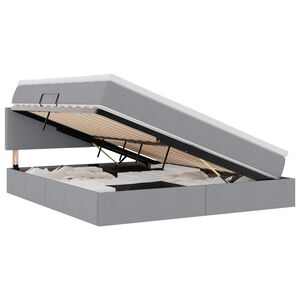 vidaXL Postelja z dodatnim prostorom za shranjevanje in vzmetnico
