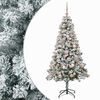 vidaXL Umjetno božično drevo z okrasnimi kroglami 120 cm 150 LED
