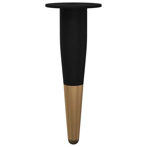 vidaXL Kosi pohi&scaron;tva 12 pcs Črna in zlata &Oslash; 40 x 98 mm elezo