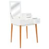 vidaXL Toaletna mizica z ogledalom MDF 60x50x86 cm