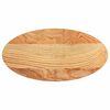 vidaXL Mizna plo&scaron;ča svetlo rjava 80x40x4 cm trdna hrastovina ovalna