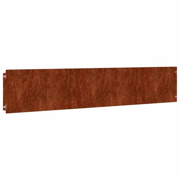 vidaXL Robniki za trato 10 kosov 20x103 cm prilagodljivi corten jeklo