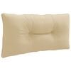 vidaXL Hrbtna blazina PUTTEN 100% poliester Bež 70 x 40 x 10 cm