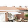 vidaXL Retraktilna tenda Bela 350 x 250 cm blago