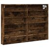 vidaXL Vitrina dimljeni hrast 80x8,5x58 cm inženirski les