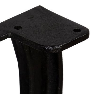 vidaXL Noge za klubsko mizico 2 kosa X oblike lito železo