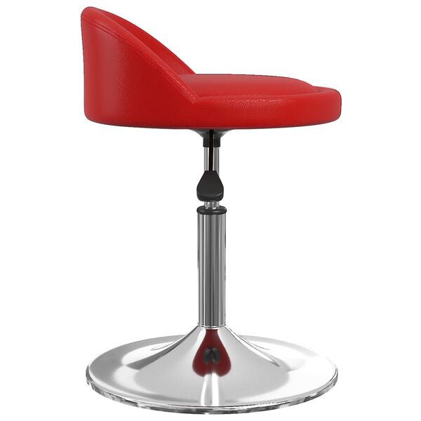 vidaXL Barski stolček vinsko rdeče umetno usnje