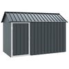 vidaXL Ptičnik Antracit 215 x 112 x 141 cm Cinkana jeklena