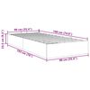vidaXL Otomanski posteljni okvir brez vzmetnice krem 90x190 cm blago