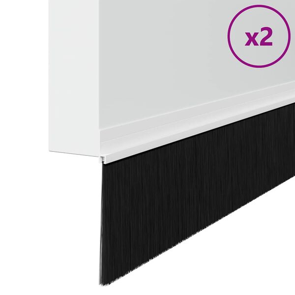 vidaXL Samolepljiva tesnila za vrata 2 pcs Bela 100 cm