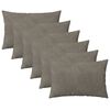 vidaXL Prevleka za blazino 6 pcs HEERLEN Svetlo siva 40 x 60 cm Žamet