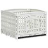 vidaXL 4 Panelni igralni prostor za kužke 122 x 106,5 x 82 cm Plastika