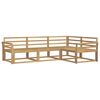 vidaXL Zunanja garnitura za sedenje 4 pcs Bela 250 x 170,5 x 73 cm