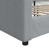 vidaXL Raztegljiva postelja svetlo siva 90x190 cm blago