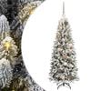 vidaXL Umestno božično drevo med 150 LED z stojalom Bela 120 cm