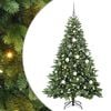 vidaXL Umestno božično drevo med 300 LED Zelena 180 cm PE in PVC