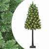 vidaXL Umetno Zložljivo Božično Drevo 120 cm 150 LED Toplo bela