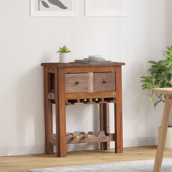 vidaXL Za omarice Rjava 60 x 30 x 70 cm Trdna obnovljena les