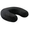 vidaXL Potovalni vzglavnik za vrat Črna Spominska pena 27 x 27 x 8 cm