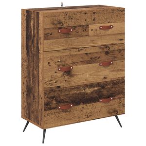 vidaXL Predalni &scaron;afka Star les 69,5 x 34 x 90 cm Konstruirano leseno