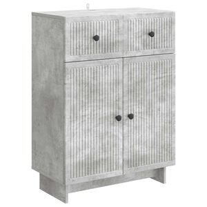 vidaXL Strani &scaron;al Betonsko siva 66 x 34,5 x 90 cm Inženirski les