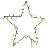 vidaXL Božični žarometi Star Silhouette 80 LEDs Warm White