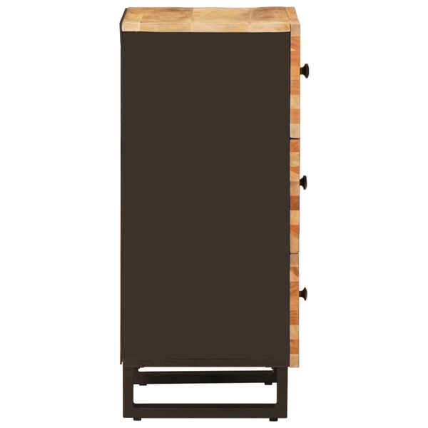 vidaXL Stranska omara Rjava 40 x 33 x 75 cm Masiven les manga