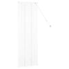 vidaXL Venecijanske žaluzije z zavesami Bela 130 x 45 cm Aluminij