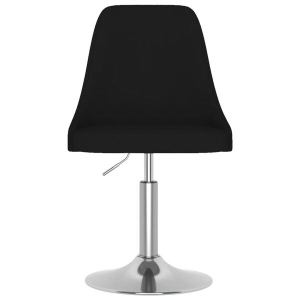 vidaXL Barski stolček črno blago