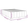 vidaXL Posteljni okvir brez vzmetnice črn 140x200 cm blago