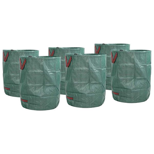 vidaXL Vrečke za odpadke v vrtu 12 pcs Zelena 66 x 66 x 83,5 cm
