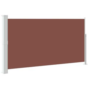 vidaXL Zložljiva stranska tenda za teraso 160x300 cm rjava